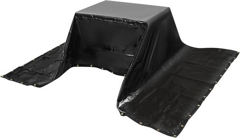 شبكة البضائع المضادة للماء ، 120 "× 144" ، شحن الشاحنات الشاقية شاحنات القماش القبرية ، سعة الحمل 700 رطل ، 4 أحزمة قابلة للتعديل مع خطافات ، غطاء سرير الشاحنة للمقطورة ، بيك آب ، قارب ، سيارات الدفع الرباعي ، سيارات الدفع الرباعي ، ث/كيس التخزين in Kuwait