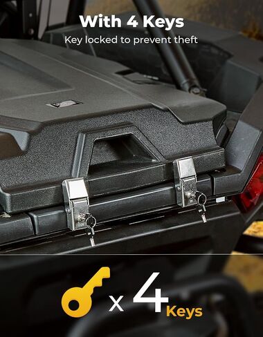 KEMIMOTO 2024/2025+ XP 1000 Trunk Bed Enclosure Compatible with 2024 2025+ Polaris RZR XP 1000/4 Storage Enclosure Trunk UTV PP Material in Saudi Arabia