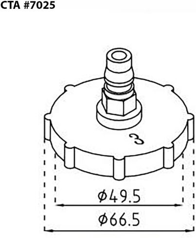 CTA Tools 7025 Master Cylinder Adapter in Saudi Arabia