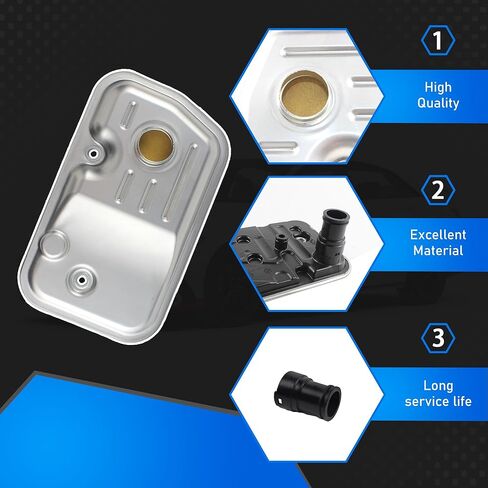 Automatic transmission Oil Filter with Gasket Kit Compatible With Hyundai Accent 2019-2023 Elantra L4 2.0L Venue Kia Forte L4 2.0L Kia Rio Replaces 0440450 48148-2H000 481482H000 in Saudi Arabia