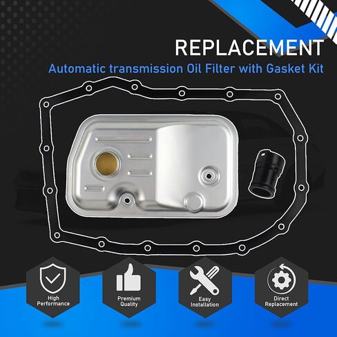 Automatic transmission Oil Filter with Gasket Kit Compatible With Hyundai Accent 2019-2023 Elantra L4 2.0L Venue Kia Forte L4 2.0L Kia Rio Replaces 0440450 48148-2H000 481482H000 in Saudi Arabia