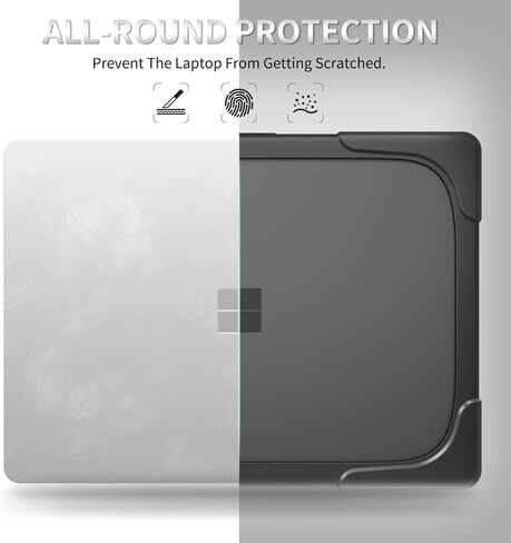Heavy Duty Case for 13.8 inch Microsoft Surface Laptop 2024 (7th Edition) Shockproof Hard Shell Matte Translucent Anti-Fingerprint Protective Cover with TPU-Covered Edge (Pink) in Kuwait