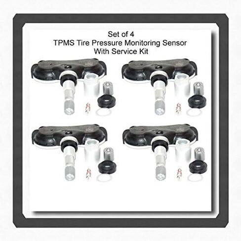 Toyota 4 Kits 42607-0C070 TPMS SESSOR SESSOR SESSOR مع مجموعة الخدمة التي تناسب Sequoia 2008 إلى 2013 ، SIENNA 2006 إلى 2014 TUNDRA 2006 إلى 2014 in Saudi Arabia