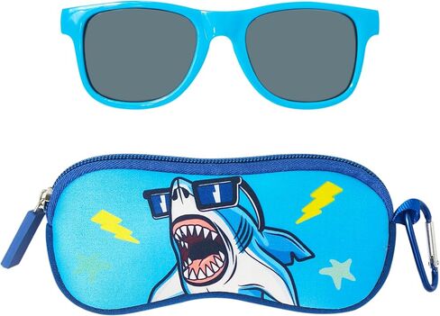 LUV HER Kids Sunglasses & Case Set – Boys Sunglasses UV Protection – Cool Theme in Saudi Arabia
