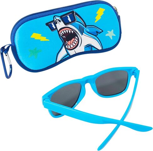 LUV HER Kids Sunglasses & Case Set – Boys Sunglasses UV Protection – Cool Theme in Saudi Arabia