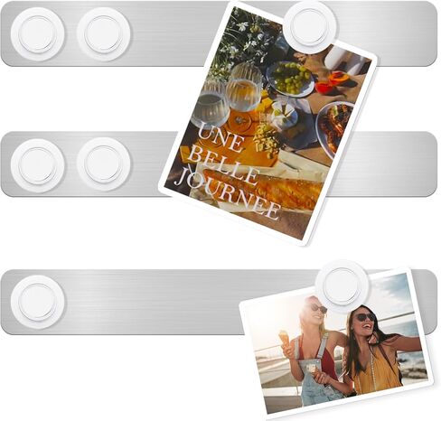 ZDZBLX Magnetic Board Magnet Bulletin Board Bar Metal Magnet Boards Frameless Magnetic Stainless Iron Board Strips, Magnetic Strips with Adhesive Backing Memo Board 7 White Magnet for Office Home 4Pcs in Kuwait