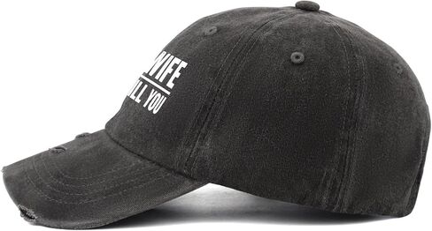 My Wife Will Kill You Funny Hat for Women Fashion Washed Distressed Baseball in Saudi Arabia