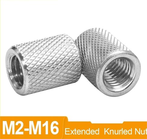 1-5pcs مستديرة من الاتحاد الجوز M3 M4 M5 M6 M10 M12 M14 M16 الفولاذ المقاوم للصدأ من الفولاذ المقاوم للصدأ الأسطواني المسطح الممتدة (M12X30X18 2PCS) in Kuwait