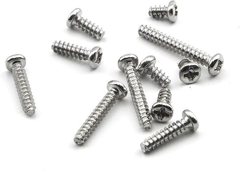 50-100 Pieces Self Tapping Cross Flat Head Flat Head Screws M1.2-M4 - Carbon Steel Round Head Screws for Wood and Metal Projects (6mm, M1.2 100pcs) in Saudi Arabia