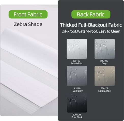 Zshine Dual Layers Dual Layers Manual Safe Cordless Roller Snders مع Valance مناسبة للمنزل ، المكتب ، الفندق ، النادي ، المطعم (White 82010g) in Kuwait