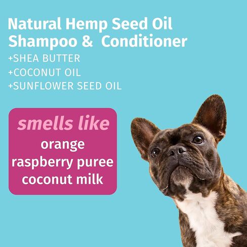 Hempz Petz, Dog Shampoo & Conditioner, Sweet Pineapple Honey Melon 2-in-1 Shampoo and Conditioner, Cleans, Conditions & Moisturizes, 17 fl. Oz in Saudi Arabia