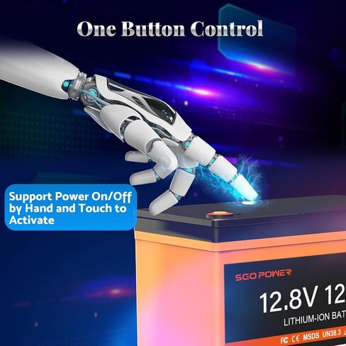 بطارية 12V 125AH LIFEPO4 ، 100A BMS Group 27 بطارية ليثيوم دورة عميقة لمحرك التصيد ، البحرية ، RV ، العربة ، المقطورة ، نظام الطاقة الشمسية ، عربة الجولف مع زر البلوتوث وزر التحكم 1280W ، أقصى 15000 دورة in Saudi Arabia