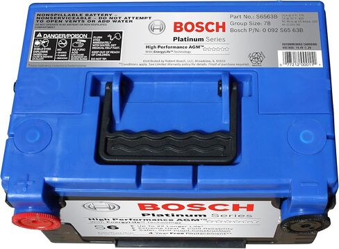 Bosch S6563B S6 Flat Plate AGM Battery in Kuwait