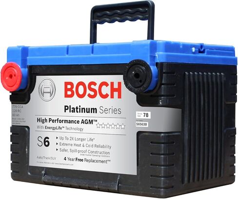 Bosch S6563B S6 Flat Plate AGM Battery in Kuwait