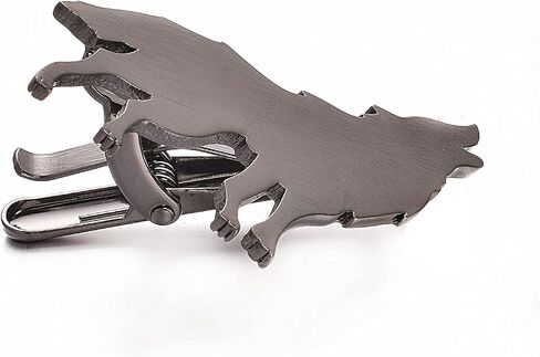 Yoursfs Grey Wolf Tie Clips For Men Animal Novelty Tie Clip Bar For Men Business Jewelry in Kuwait