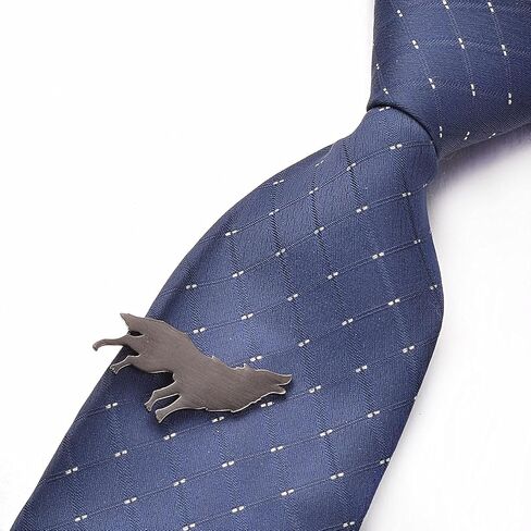 Yoursfs Grey Wolf Tie Clips For Men Animal Novelty Tie Clip Bar For Men Business Jewelry in Kuwait