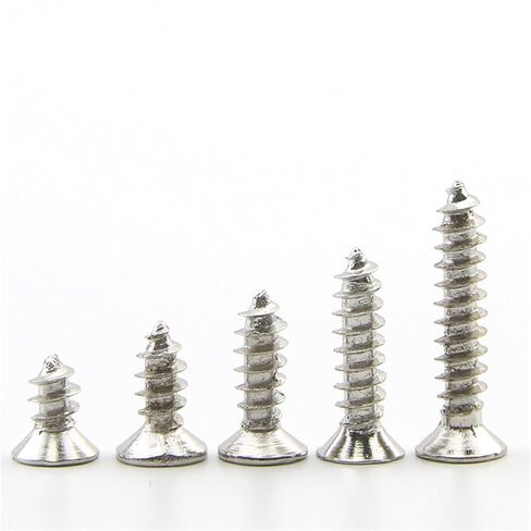 20-100 قطعة متقاطعة رأس مسطح ينقر على مسامير الصلب الكربوني M1-M4 للساعات والهواتف والهواتف ونظارات (مطلي بالنيكل ، 25mm_m3 ، 50pcs) in Kuwait