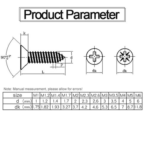 20-100 قطعة متقاطعة رأس مسطح ينقر على مسامير الصلب الكربوني M1-M4 للساعات والهواتف والهواتف ونظارات (مطلي بالنيكل ، 25mm_m3 ، 50pcs) in Kuwait