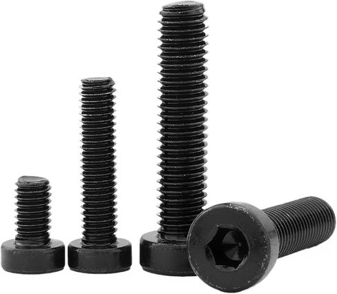 Thin Low Short Profile Hex Socket Screw Set with Hex Socket - M3 M4 M10 M12 - Grade 12.9 Carbon Steel Allen Screws for Durable Fixing (10mm, M6 10pcs) in Saudi Arabia