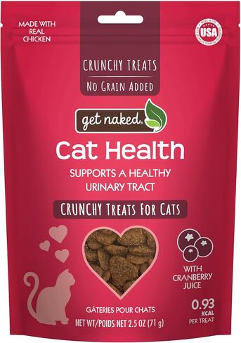 Get Naked Cat Crunchy Treats Salmon & Cheese Flavor, Calming Health, 2.5-oz Bag in Saudi Arabia
