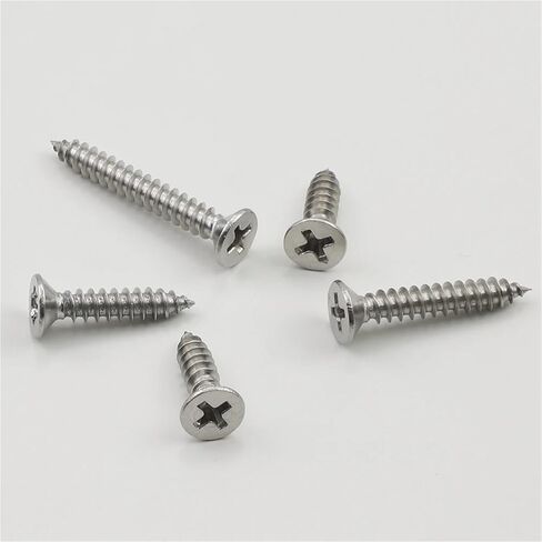 Cross Flat Head Self-Tapping Screw M1.2 M1.4 M1.7 M2 M2.3 M3 M4.2 M4 M5 M6 Stainless Steel for Sheet Metal (45 mm, M3 55 Pieces) in Saudi Arabia