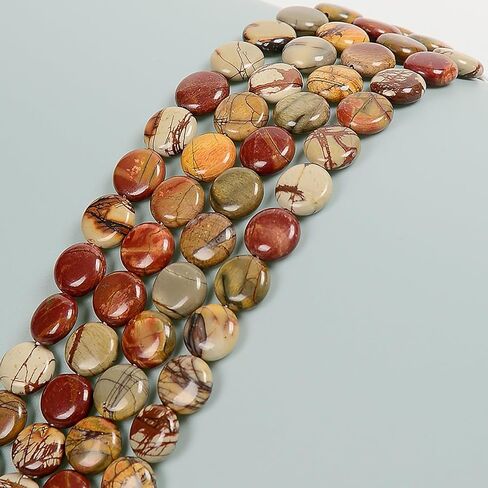 20 Pcs 10x20mm Natural Red Creek Picasso Jasper Rectangular Bead Double Drill Rectangle Gemstone Beads for Jewelry Making Bracelets in Kuwait