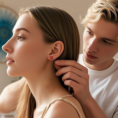 Basketball Stud Earrings for Women Teen S925 Sterling Silver Sparkly Simple Shiny Sports Jewelry in Saudi Arabia