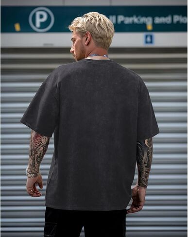 Mens Graphic Tees Y2k Streetwear Oversized Tshirts Vintage Acid Wash Shirts Summer Casual Inspirational Tee Shirt in Saudi Arabia