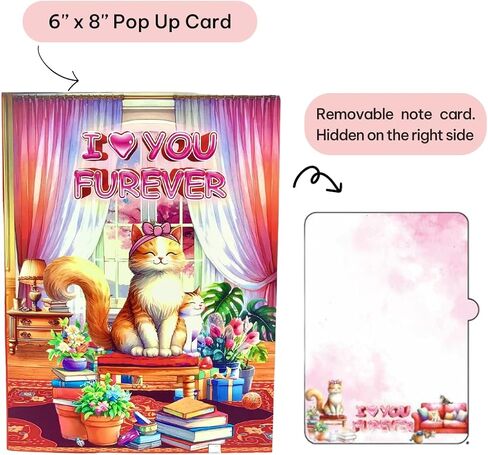 Mothers Day Card, Mom Birthday Card, Pop Up Mother's Day for Mom, Wife, I Love Moms Gifts, Bird Cards for Wife, Women, Grandma in Kuwait