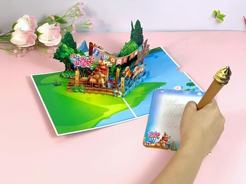 Mothers Day Card, Mom Birthday Card, Pop Up Mother's Day for Mom, Wife, I Love Moms Gifts, Bird Cards for Wife, Women, Grandma in Kuwait