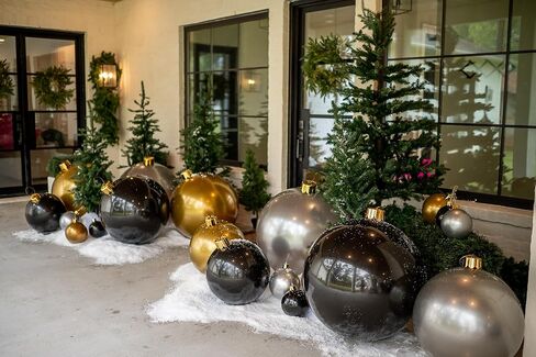 زينة العطلات القابلة للنفخ - للاستخدام الداخلي والخارجي - قابلة لإعادة الاستخدام والتخزين - زينة العطلات المثالية - 18 بوصة - وردي in Kuwait