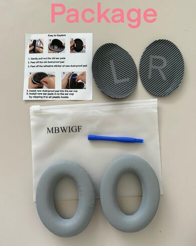 Replacement Ear Pads for Bose QuietComfort 35 (QC35) & Quiet Comfort 35 II (QC35ii) Headphones, Replacement Earpad Cushion with Comfortable Extra Thick Memory Foam and Softer Leather (Black) in Saudi Arabia