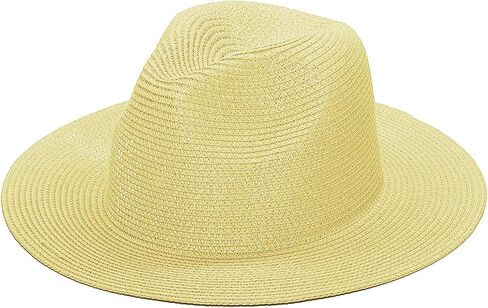 Kids Summer Bucket Straw Hat UV Protection Beach Sun Cap Wide Brim Floppy Boater Hat for Boys & Girls in Saudi Arabia