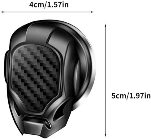 Zinc Alloy One-Key Start Cover, Universal Car Engine Start Stop Button Protective Cover Ignition Button Decoration Accessories (Black) in Saudi Arabia