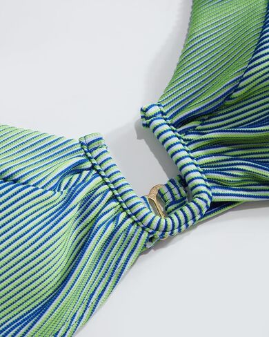 VOLAFA Women's Triangle Bikini Set Textured U Wire Push Up Solid Cheeky Two Piece Swimsuit Bathing Suit in Kuwait