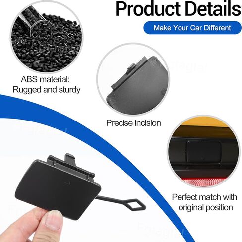 استبدال غطاء خطاف السحب الأمامي المتوافق مع Toyota supra GR A90 A91 MK5 2019-2024 ، CAR Trailer Hook Cover Towing Eye Cap Protection Kit in Kuwait