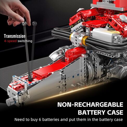 Mould King 10182 V8 Engine Model Kit - Build Your Own V8 Tank Engine Building Block with Battery Box, DIY Collectable 8-Cylinder Combustion Engine Model Toys for Kids/Adult 14+Years (2250+PCS) in Saudi Arabia