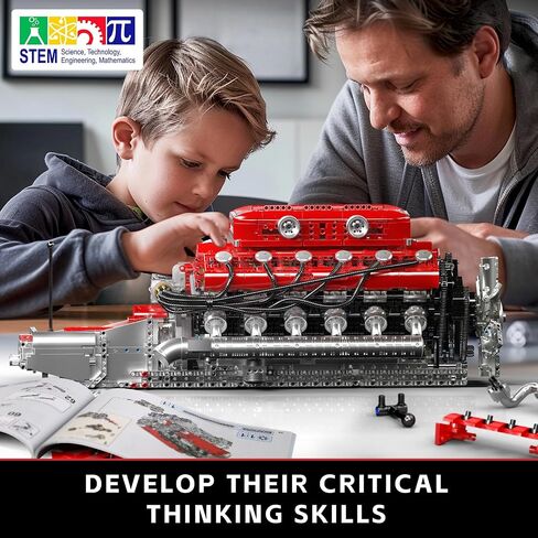 Mould King 10182 V8 Engine Model Kit - Build Your Own V8 Tank Engine Building Block with Battery Box, DIY Collectable 8-Cylinder Combustion Engine Model Toys for Kids/Adult 14+Years (2250+PCS) in Saudi Arabia