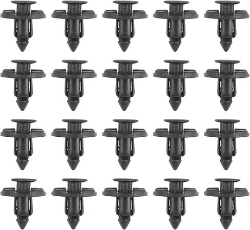 20PCS Bumper Fastener Rivet Clips, Front Bumper & Radiator Support Retainer Clips, Plastic Push Fender Liner Clip, OEM 01553-09321, Compatible with Nissan Maxima Versa Altima & Infiniti in Saudi Arabia