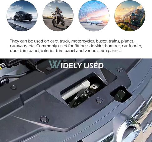 20PCS Bumper Fastener Rivet Clips, Front Bumper & Radiator Support Retainer Clips, Plastic Push Fender Liner Clip, OEM 01553-09321, Compatible with Nissan Maxima Versa Altima & Infiniti in Saudi Arabia