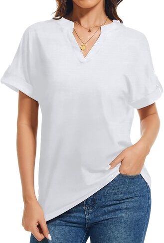 المرأة قصيرة الأكمام الصيف تونك قمم الخام in Kuwait