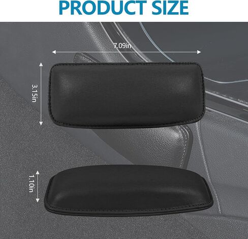 2PCS Car Door Armrest Pads, Soft Leather Elbow Pad Arm Rest for Car, Comfortable Car Knee Cushion, Automotive Elbow Leg Thigh Support Cushion Pillow, Interior Car Accessories (Beige) in Saudi Arabia