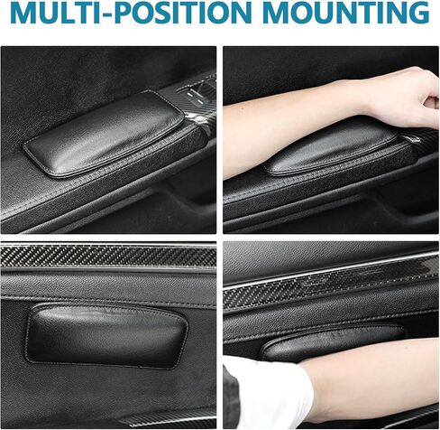 2PCS Car Door Armrest Pads, Soft Leather Elbow Pad Arm Rest for Car, Comfortable Car Knee Cushion, Automotive Elbow Leg Thigh Support Cushion Pillow, Interior Car Accessories (Beige) in Saudi Arabia