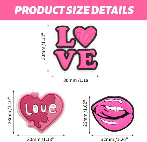 Cheerleading Shoe Charms bulk Cute PVC Bulk Shoe Decoration Charms,Charms for Shoes Plastic Sandals Charm DIY Girls Party gifts(50-100) in Kuwait