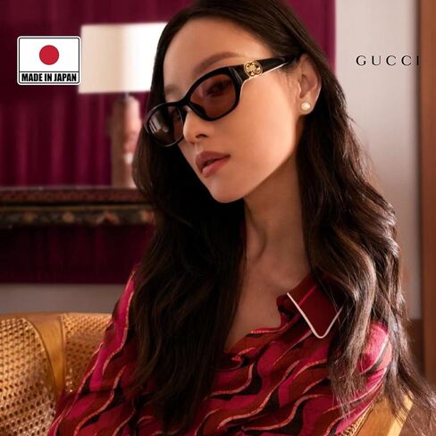 Gucci GG1826SK Designer Massions Sunglasses for Women - Syng Cat Eye Shape Eyewear with eshades kit - احتضان التطور والأناقة in Kuwait