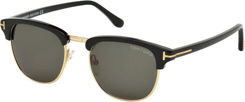 Tom Ford Sunglasses - Henry / Frame: Shiny Black with Rose Gold Lens: Grey Gradient in Saudi Arabia