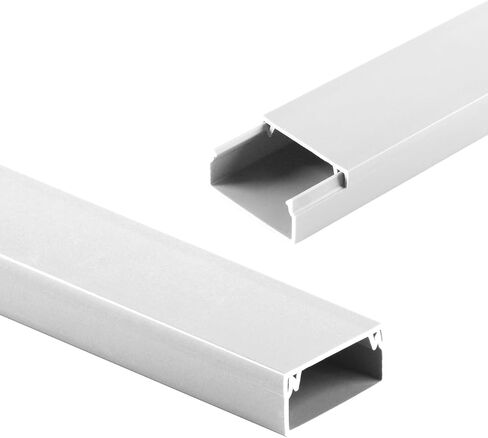 62.8in TV Cable Hider, Cord Hider Cable Management Wall, Cable Hider for 4 Cords, Single Cable Raceway for A Thick Extension Cord, Wall Cord Concealer, 4* L15.7in *W1.2in *H0.59in, Gray in Saudi Arabia