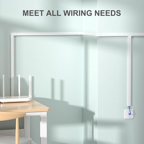 62.8in TV Cable Hider, Cord Hider Cable Management Wall, Cable Hider for 4 Cords, Single Cable Raceway for A Thick Extension Cord, Wall Cord Concealer, 4* L15.7in *W1.2in *H0.59in, Gray in Saudi Arabia