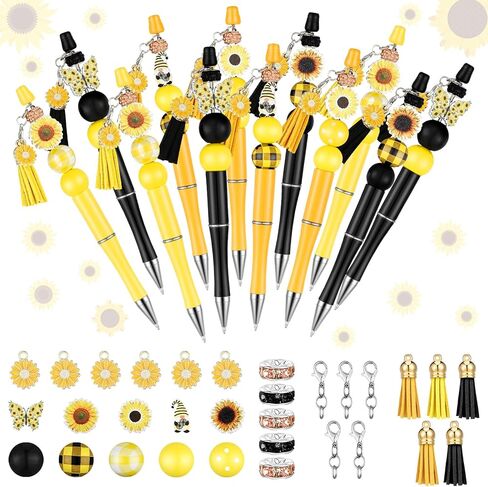 RELITHICK 240 PCS Ladybug Beadable Beads Beads Bass Beadable Ambels Protectordwood Ladybug Round Jots for Ballpoint DIY Craft in Saudi Arabia