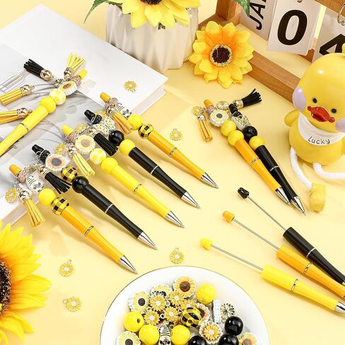 RELITHICK 240 PCS Ladybug Beadable Beads Beads Bass Beadable Ambels Protectordwood Ladybug Round Jots for Ballpoint DIY Craft in Saudi Arabia